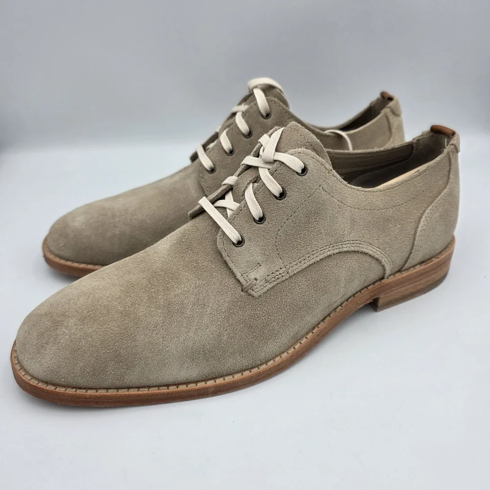 Cole Haan C29705 Mens Feathercraft Grand Oxfords Tan Beige Suede Size 9 M